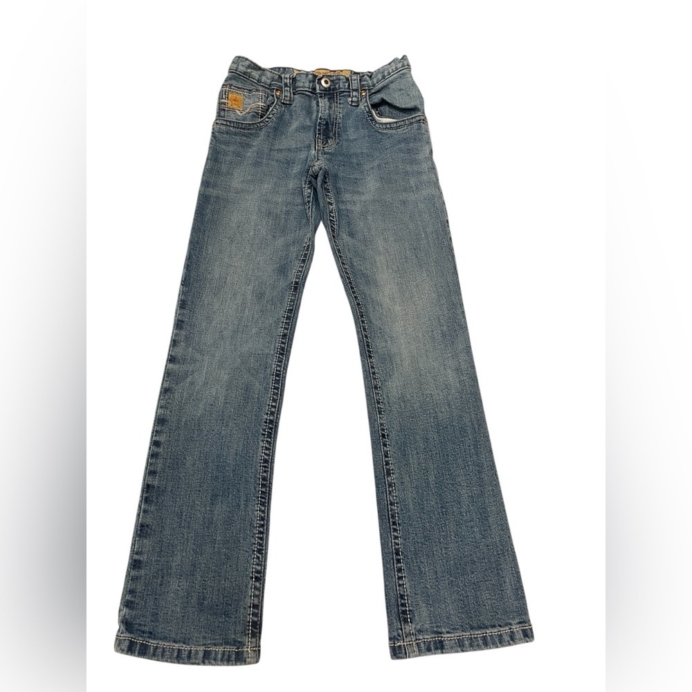 Cinch Yellow Tag Blue Denim Western Cowboy Bootcut Jeans Boy’s size 12 Slim